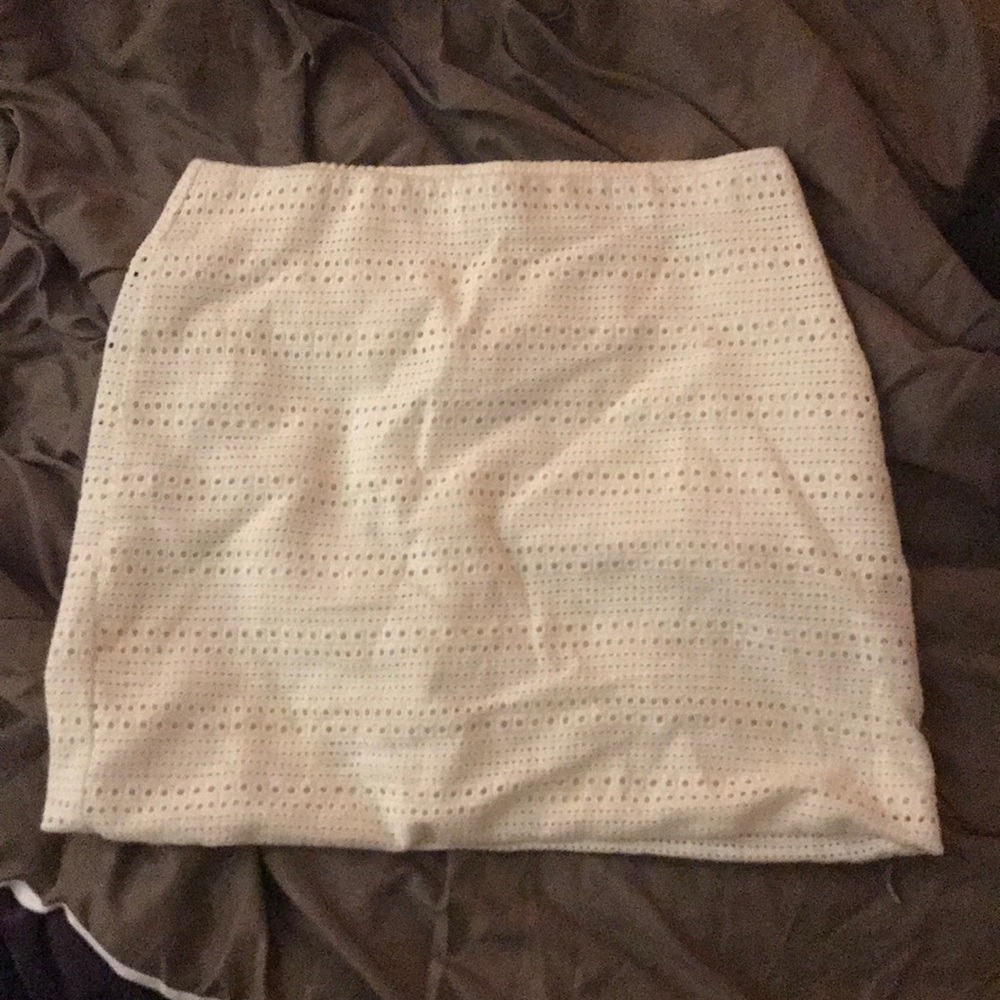 White skirt